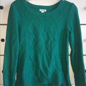 Green/blue knit sweater